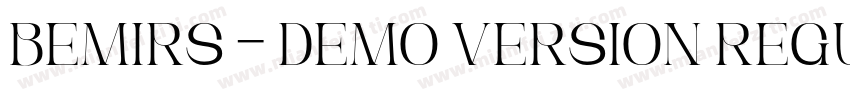Bemirs - Demo Version Regular字体转换